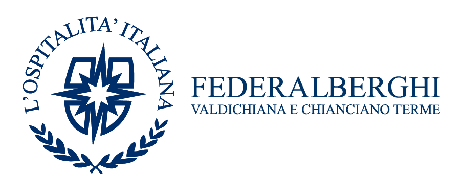 Logo Orizzontale Federalberghi Valdichiana e Chianciano Terme Blue