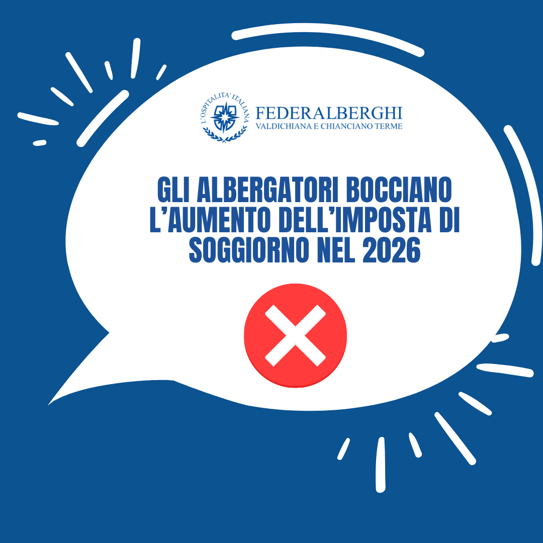 Federalberghi: le imprese dicono no all’aumento dell’imposta di soggiorno