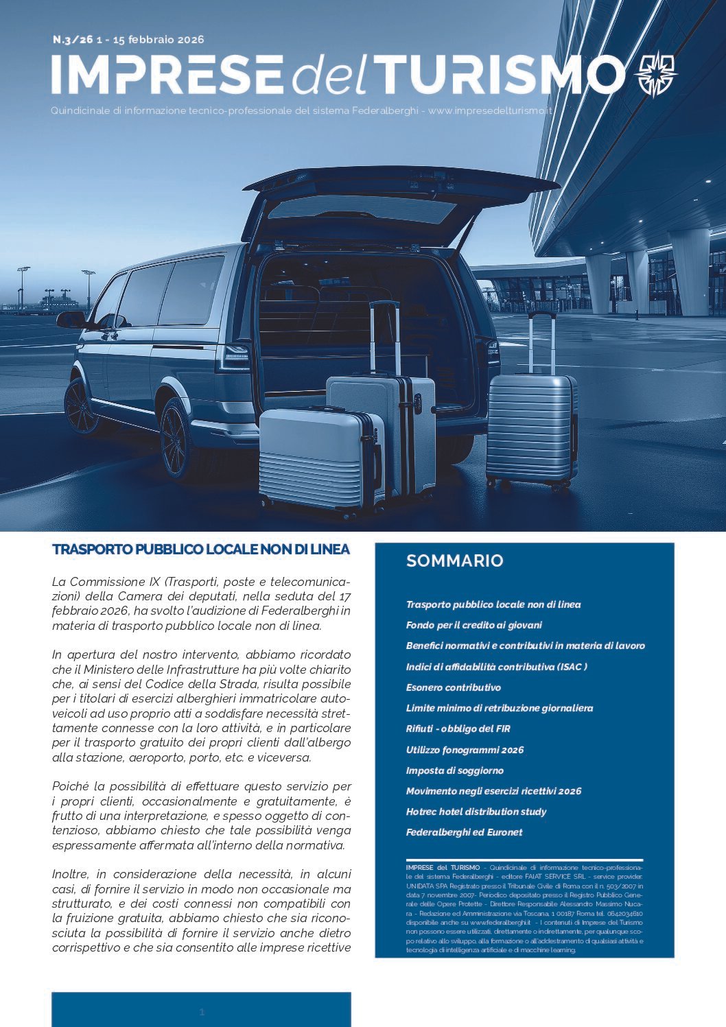 Imprese del Turismo 3/2026